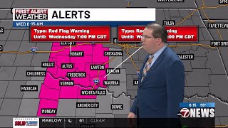 Red Flag Warning & Wind Advisory in effect for today | 3/11 AM