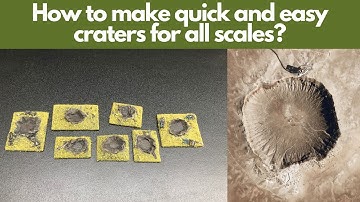 How to create easy DIY Blast craters for your miniature wargames!