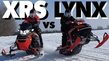 BRP LYNX RAVE RE 850 etec VS.  SKI DOO XRS 850 e-tec | Who Wins this Drag Race?