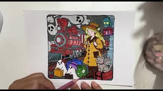 Drawing beautiful pictures with teaAcher Tam part 233