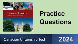Canadian Citizenship Test 2024 | Exam Practice Questions | MCQ | Test Preparation Questions screenshot 1