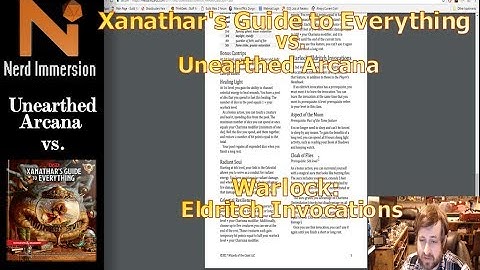 Unearthed Arcana vs Xanathar