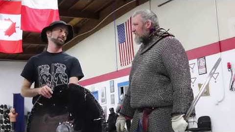 Live Steel Testing The Authentic Viking Shield, Part 2; Berzerker swings and arrows!