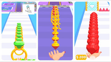 Gem Stack All Level Gameplay Android, ios (Level 1-7)