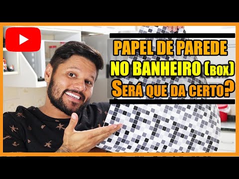 PAPEL DE PAREDE PARA BANHEIRO DENTRO DO BOX [Da certo colocar?]