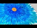 (599) Big blue flower | Easy Painting ideas | Acrylic Painting for beginners | Designer Gemma77