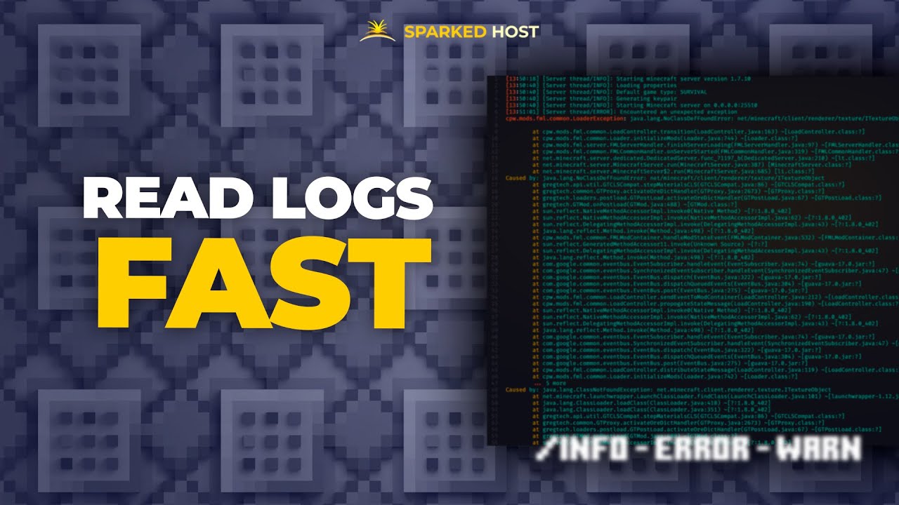 Minecraft Issued Server Command Log How To Read Minecraft Server Logs - YouTube
