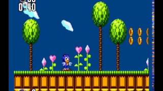 Sonic the Hedgehog 2 - Sonic the Hedgehog 2 (Sega Master System) - green hill zone - User video