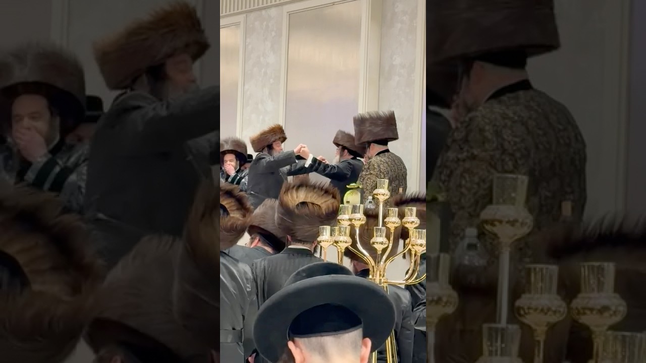 Hasidic Rabbis Dance Together