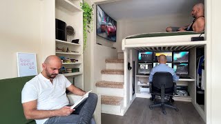 Loft Bed with PC-Setup