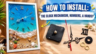 How to Install a Clock Movement, Hands & Numbers | Easy DIY Clock Tutorial🕞🌊