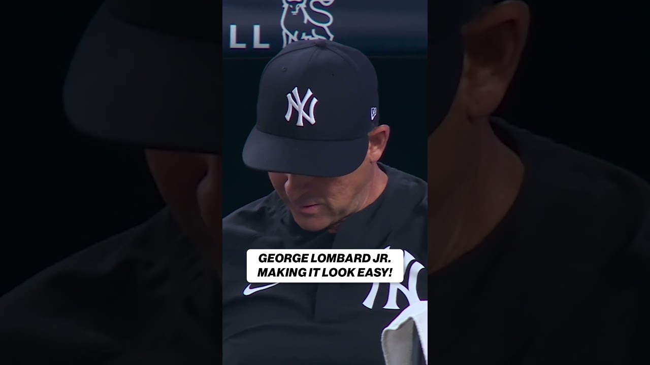 George Lombard Jr. is showing off at SS for the Yankees! 💪 #mlb #baseball