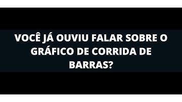 Aprenda a fazer um gráfico de barras animado - Bar Chart race