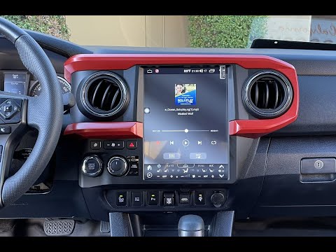 How to connect 12.1 inch Android 10 navigation radio for 2016 and later Toyota Tacoma - YouTube