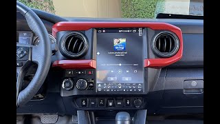 How to connect 12.1 inch Android 10 navigation radio for 2016 and later Toyota Tacoma