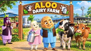 Full 🥔Aloo Bana Dairy Farm Ka Malik🐄 | Baingan Seth Dekh Kar Ho Gaya Hairaan😱|#vegetablestory Guide