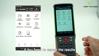 Famous Data import and export of Alpha 4i GNSS Profile