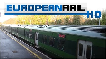 Iarnród Éireann Irish Rail Commuter 29000 DMU  & 22000 DMU passes Navan Road Parkway Station