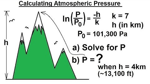 PreCalculus - Logarithmic & Exponential Functions (13 of 20) Calculating Atmospheric Pressure