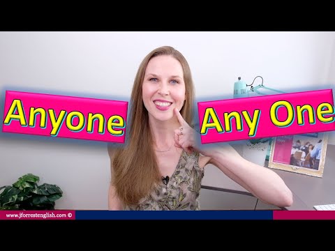 Anyone or Any One  - Basic English Grammar