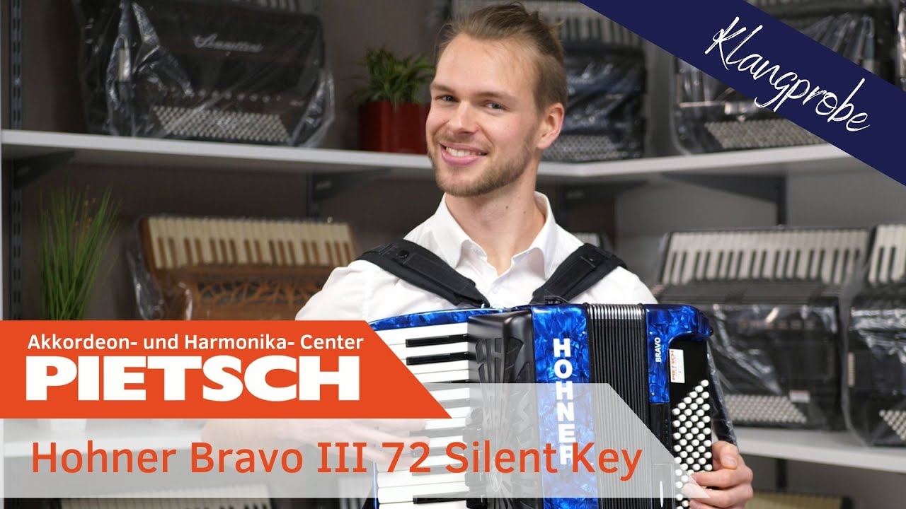 Akkordeon - Hohner Bravo III 72 Silent Key - Klangprobe