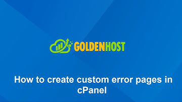cPanel Tutorial! How to create custom error pages in cPanel