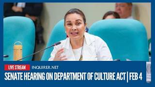 LIVE:  Senate hearing on Department of Culture Act | Feb 4