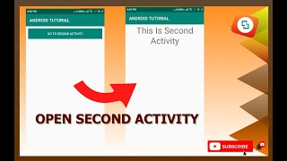 ANDROID STUDIO | OPEN SECOND ACTIVITY | USE OF INTENT | JAVA PROGRAMMING | BEGINNERS.