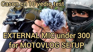 External mic under 300 for cason cn10 action camera motovlog | girl bike riding | maono | kannada