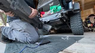 Vijay Rear Jeep wrangler bumper install 2007-2017 vijay jeep bumper