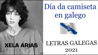 Letras Galegas. Día da camiseta en galego 2021
