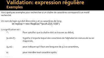 Javascript Capsule 4 6 - Expressions régulières