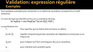 Javascript Capsule 4 6 - Expressions régulières