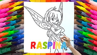 Rosetta - Tinkerbell's Raspina Coloring Pages Unveiled! 🌈