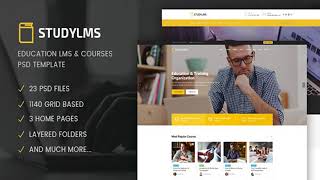 Studylms - Education LMS & Courses PSD Template | Themeforest Website Templates and Themes
