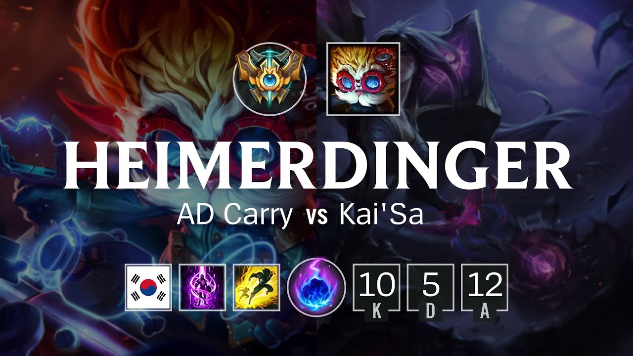 Heimerdinger Bot vs Kai'Sa - KR Challenger Patch 8.20