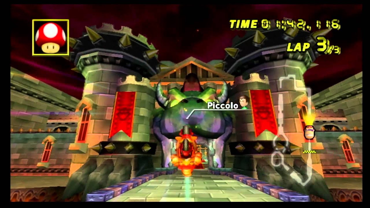 Mario Kart Wii Time Trial Bowser's Castle (2'28"622) YouTube