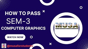 How to Pass Computer Graphics | Top 15 Question Bank by MUSA | Shahid