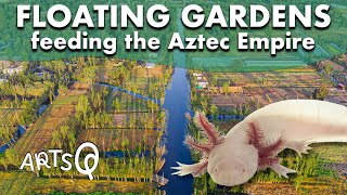 Aztec floating gardens in Mexico City (chinampas)