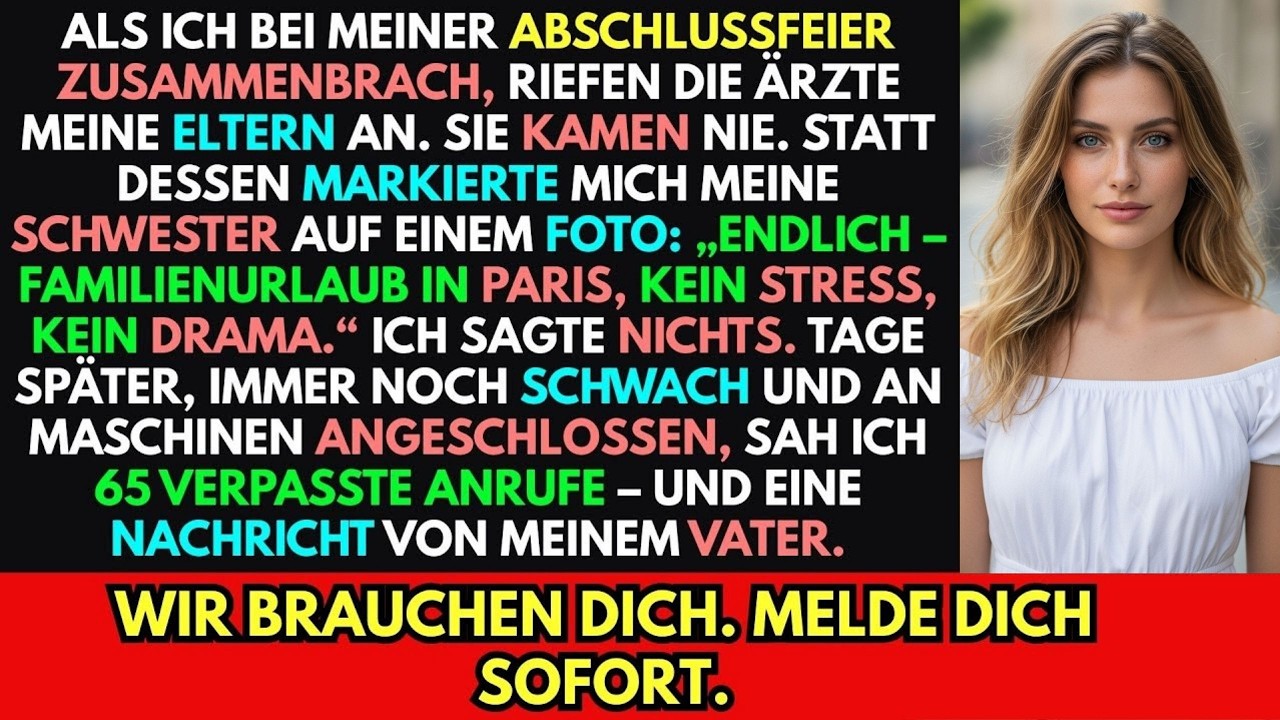 Als ich bei meiner Abschlussfeier zusammenbrach riefen die Ärzte Eltern an – nur mein Großvater kam.