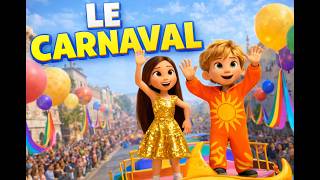 Le carnaval 🦹 Chanson pour enfants sur le carnaval en français | 3 MinisProuts 