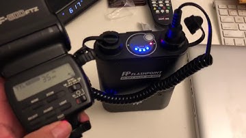 Pentax AF500FTZ With Flashpoint (GODOX) Blast Power Pack & JJC QTS-4 Cable