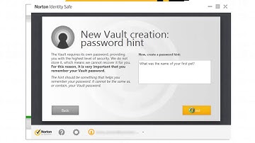 How to set up a vault within Norton Identity Safe