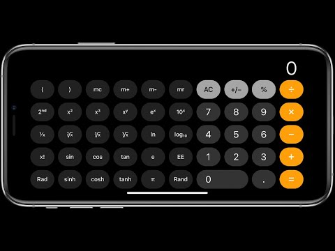 how to use scientific calculator in iPhone without using any third party app.