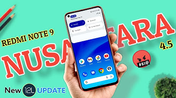 NUSANTARA OS V4.5 A12L rom review | nusantara os 4.5 A12L rom on redmi note 9