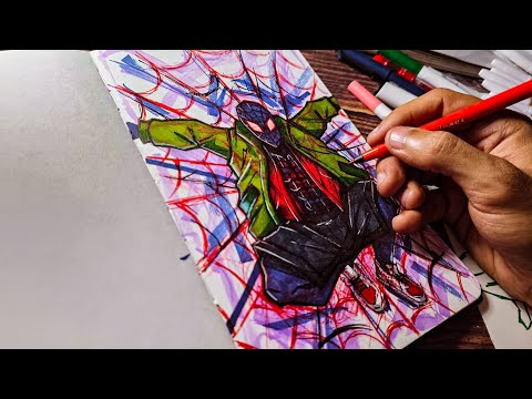 Spider-man Web of Shadows. Painting by yours truly. : r/Spiderman