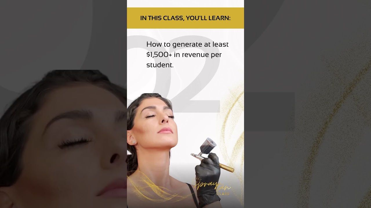 Spray Tan Certification for Beginner's | Level 3 | SprayTanClass.com