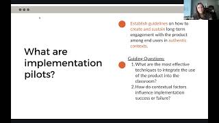 What are Implementation Pilots?