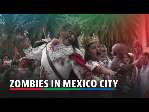Zombies roam free in Mexico City for annual parade | ABS-CBN News