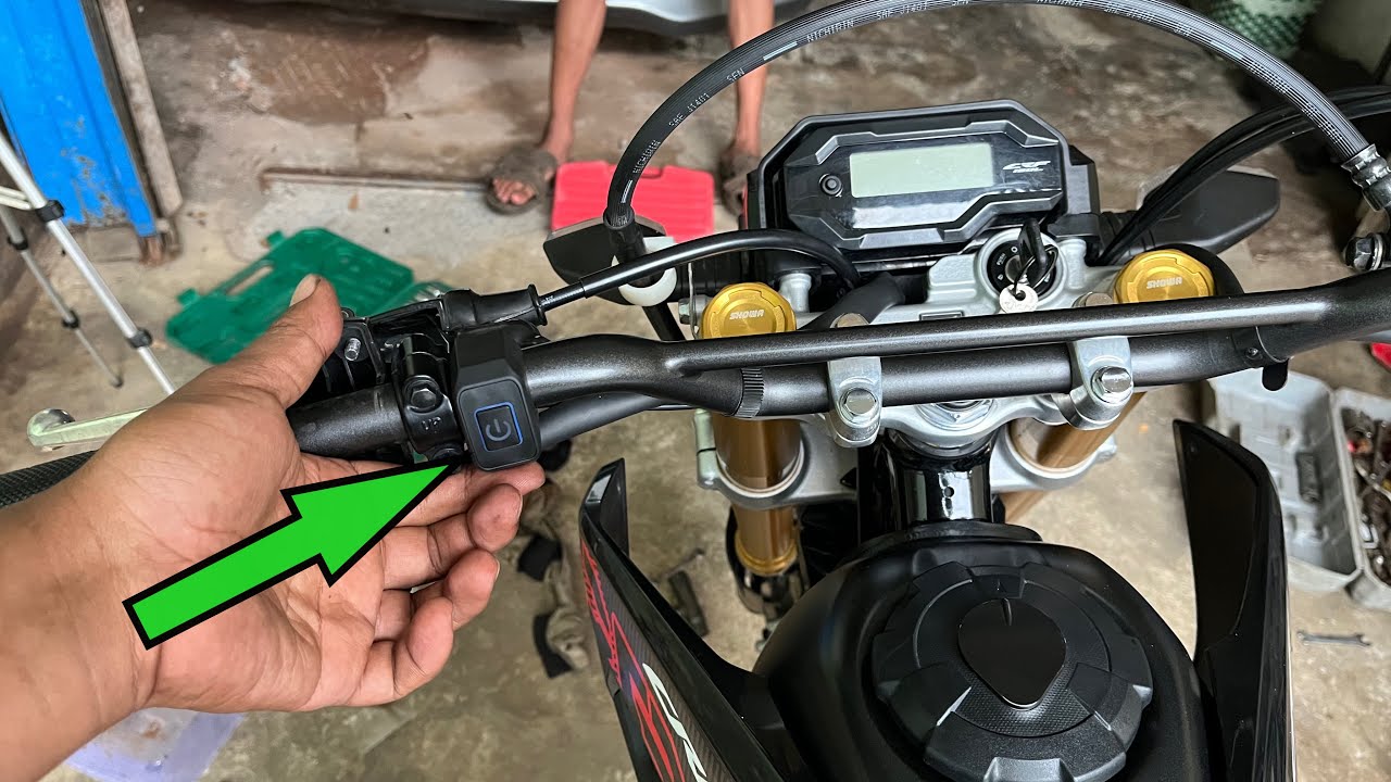 Cara Memasang Tombol ON / OFF LED Pada Moto CRF. - YouTube